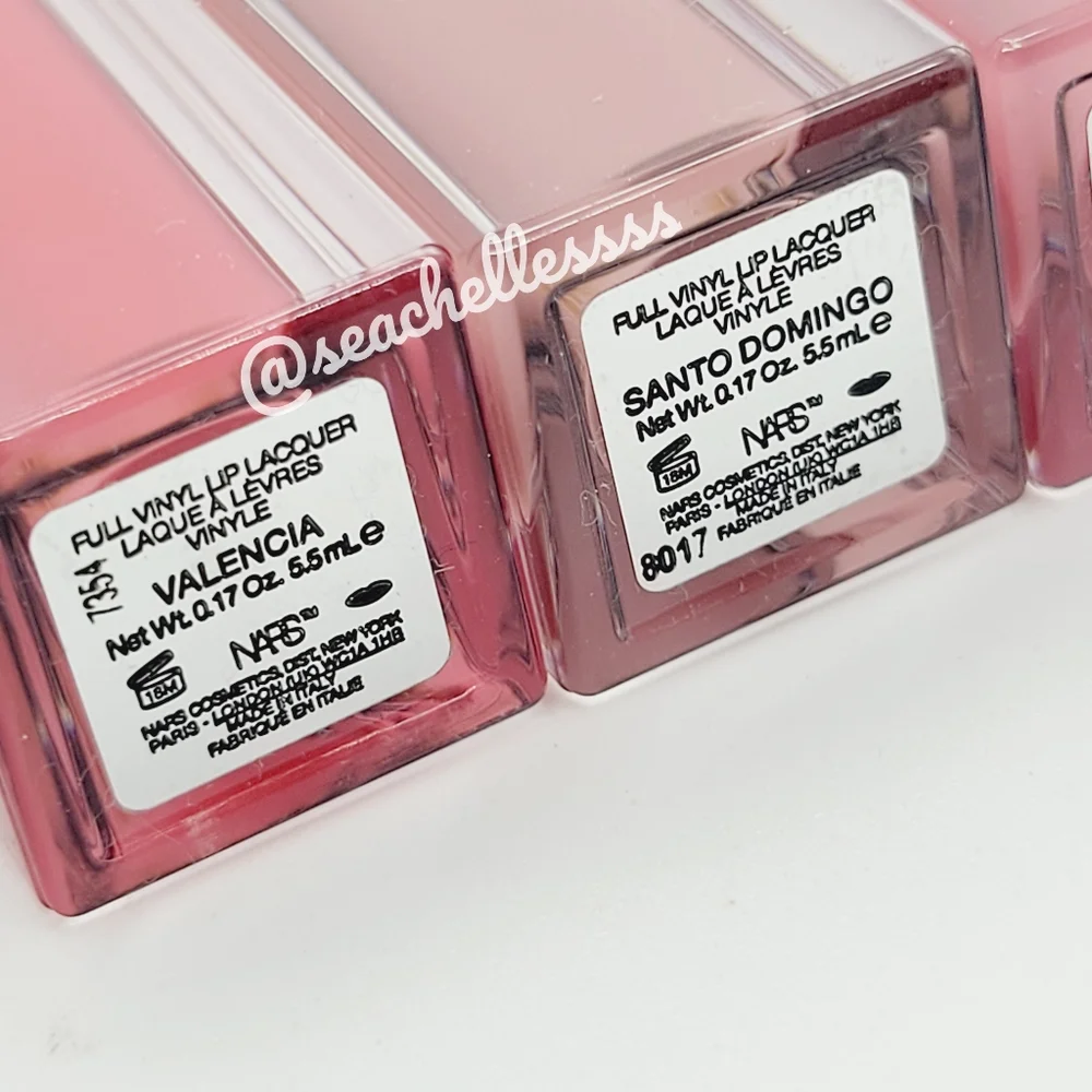 Valencia Nars Bright Pink Full Vinyl Lip Lacquer Brand New Authentic